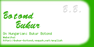 botond bukur business card